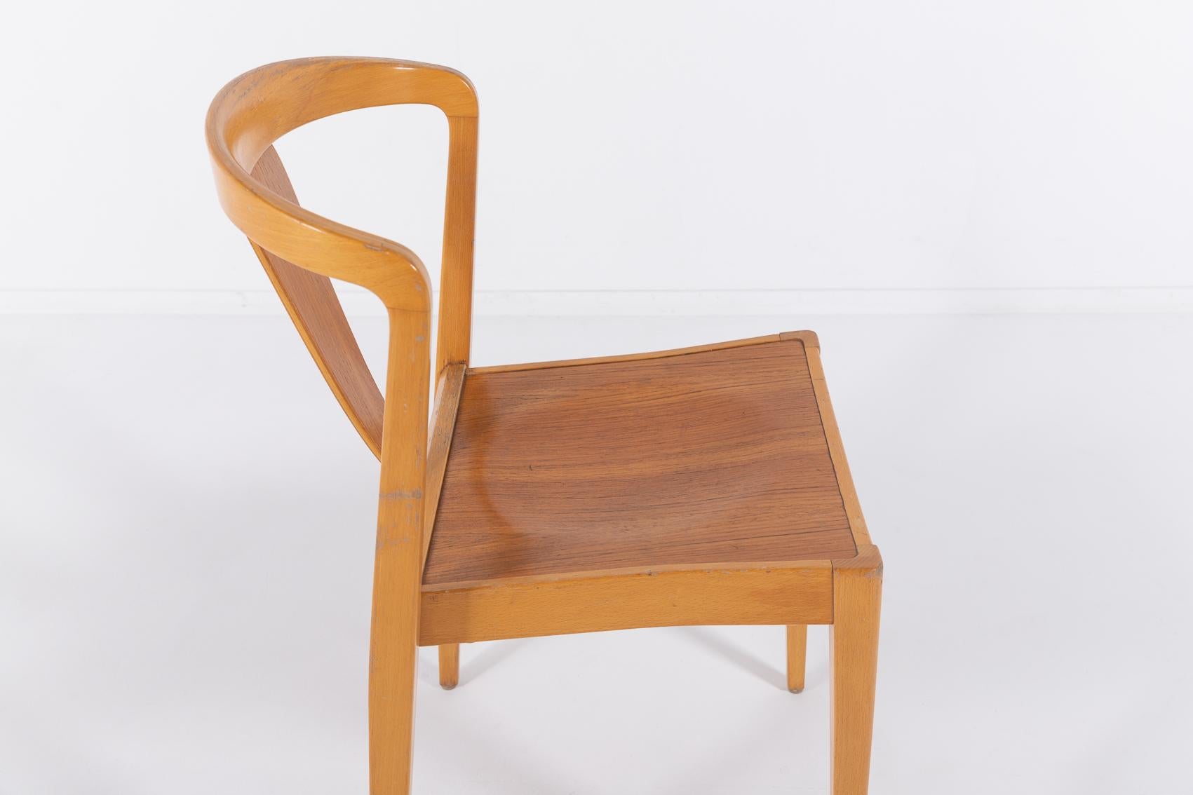 Ensemble de 4 chaises des années 1960 par Axel Larsson pour Bodafors en vente 2