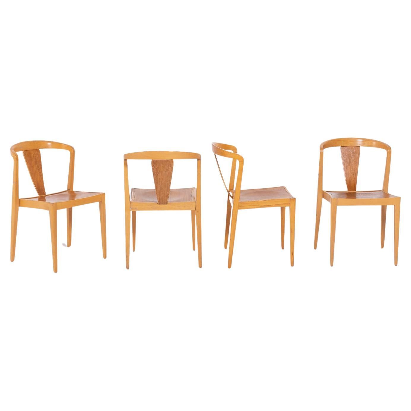 Ensemble de 4 chaises des années 1960 par Axel Larsson pour Bodafors