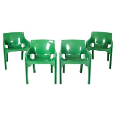 Set of 4 Chairs Gaudi by Vico Magistretti for Artemide, 1970s