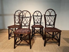 Set of 4 chairs in Hazel twigs