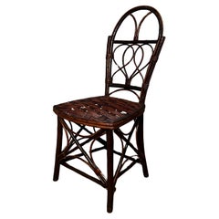 Ensemble de 4 chaises en brindilles de hazel