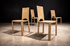Brazilian Modern Set of 4 Chairs in Suede, Mario Bellini, 1970s - Lot 20A