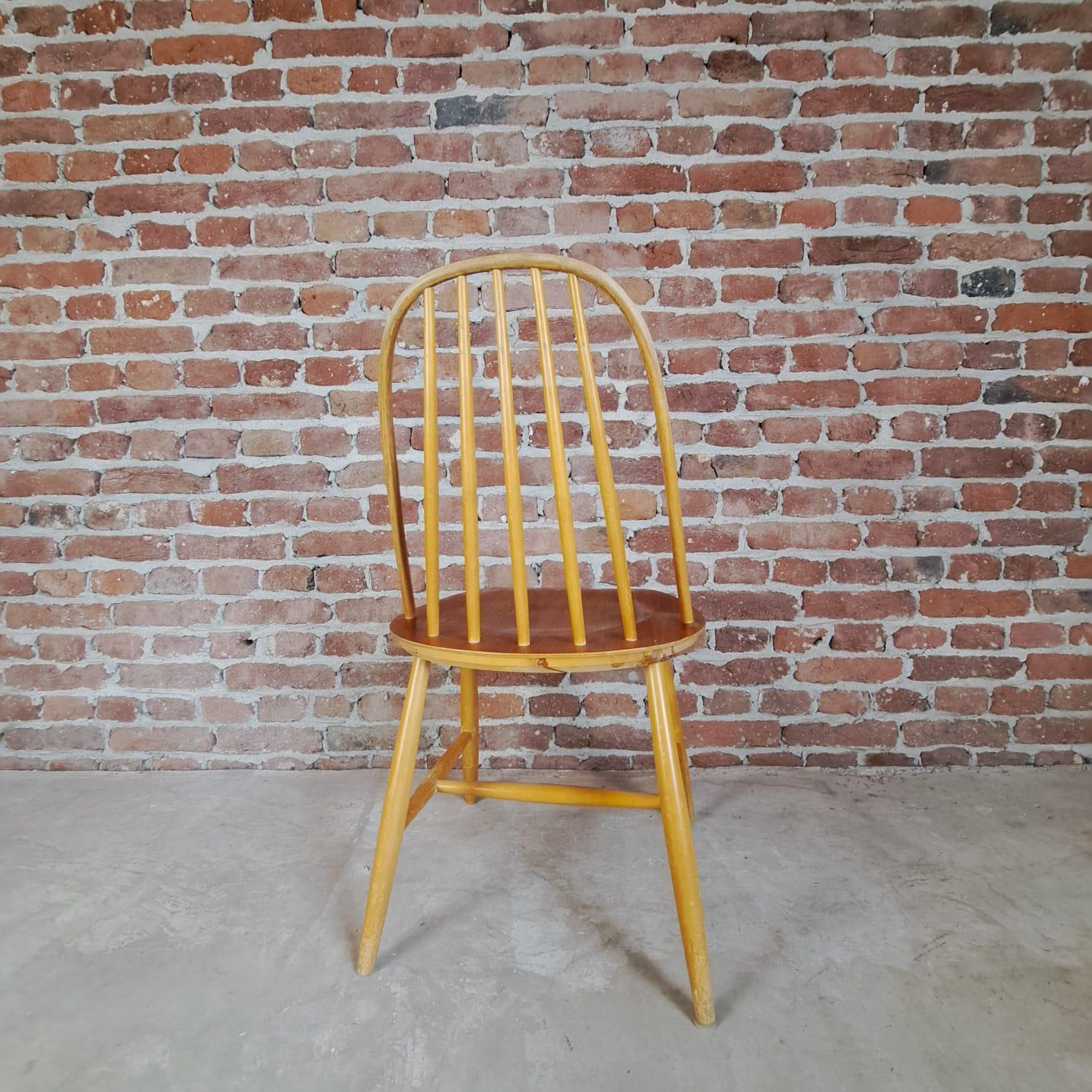 Ensemble de 4 chaises en bois de teck, Suède, 1960 Bon état - En vente à Torino, IT