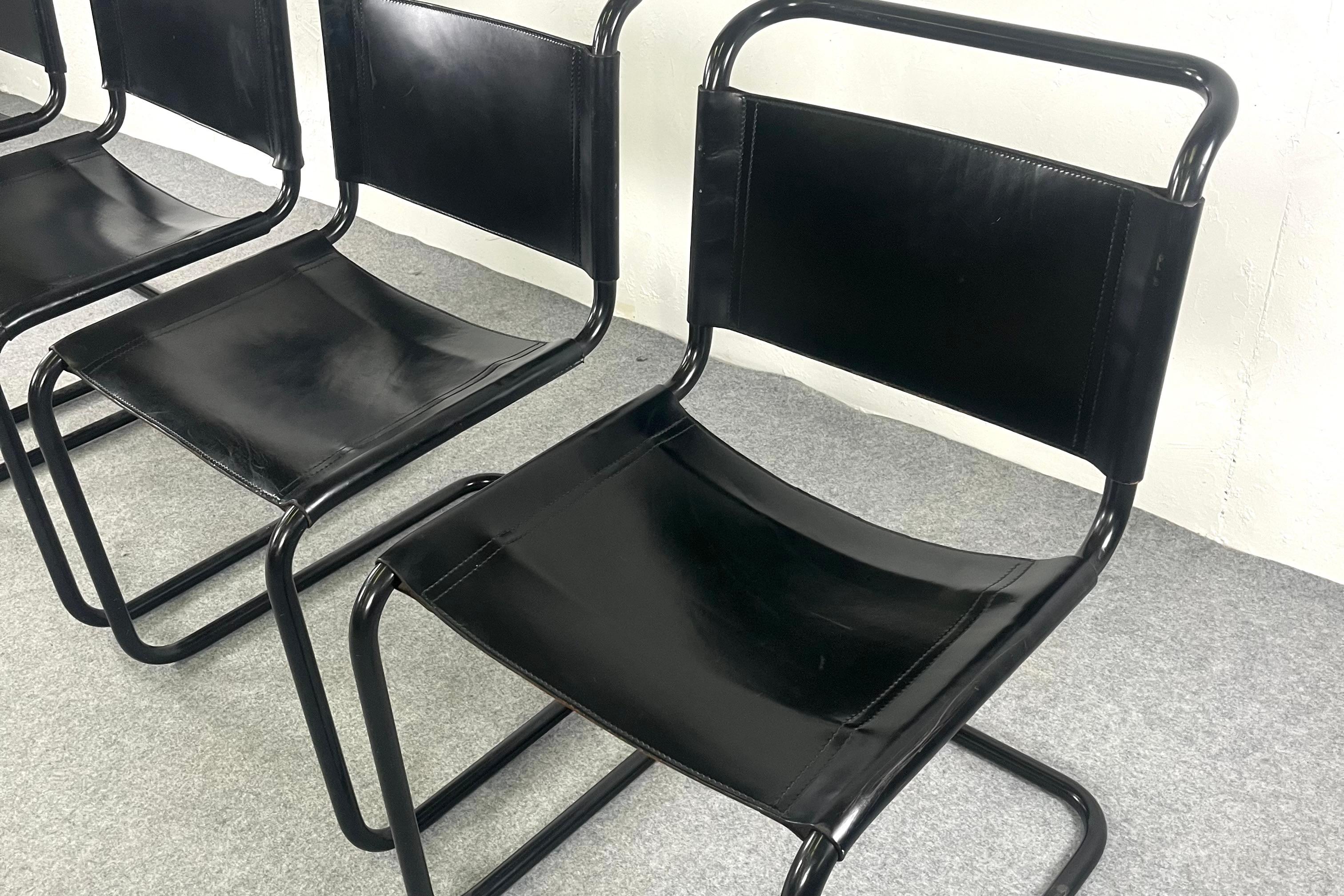 Set di 4 sedie in stile  S33 di Mart Stam - Anni '60 in vendita 5
