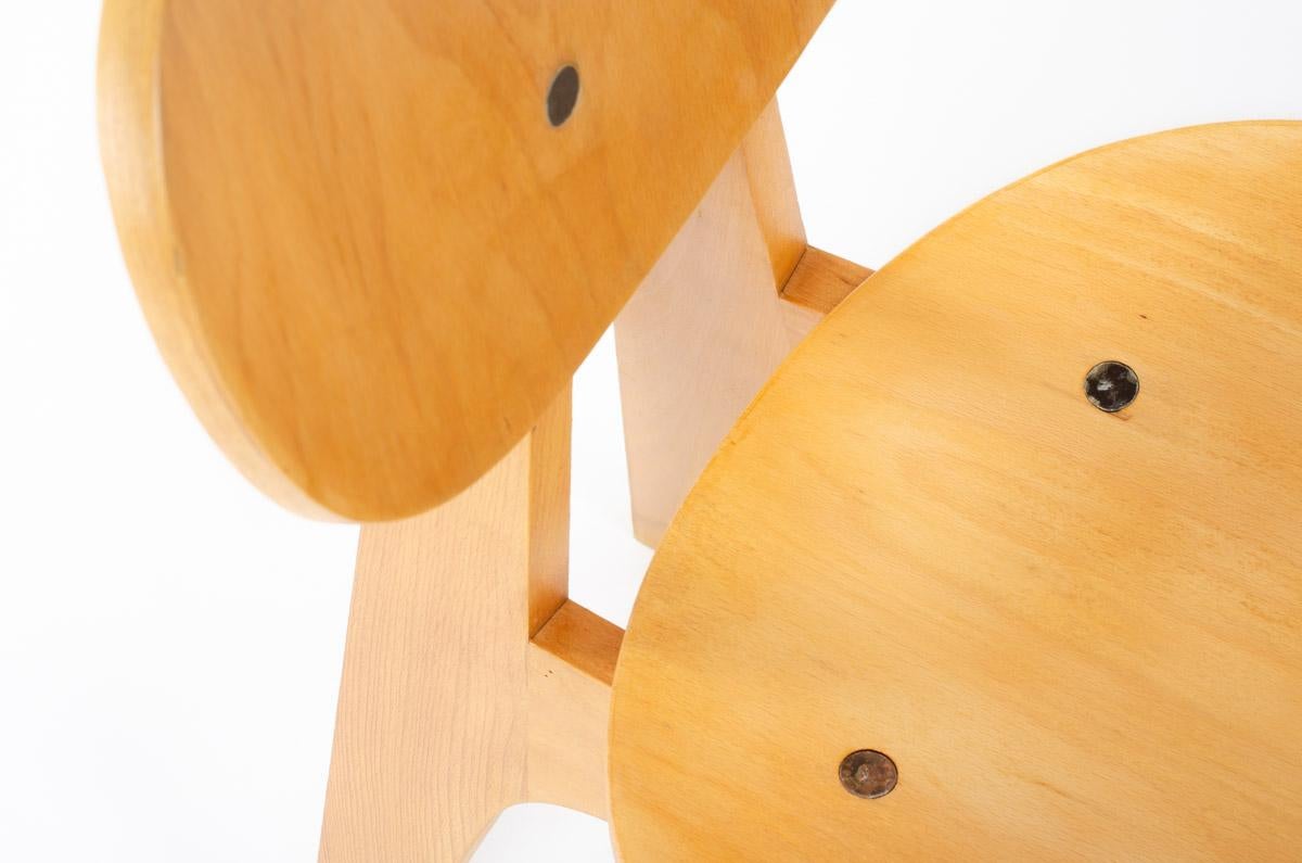 Set of 4 Chairs Model 3221 by Junzo Sakakura for Tendo Mokko 1953 3