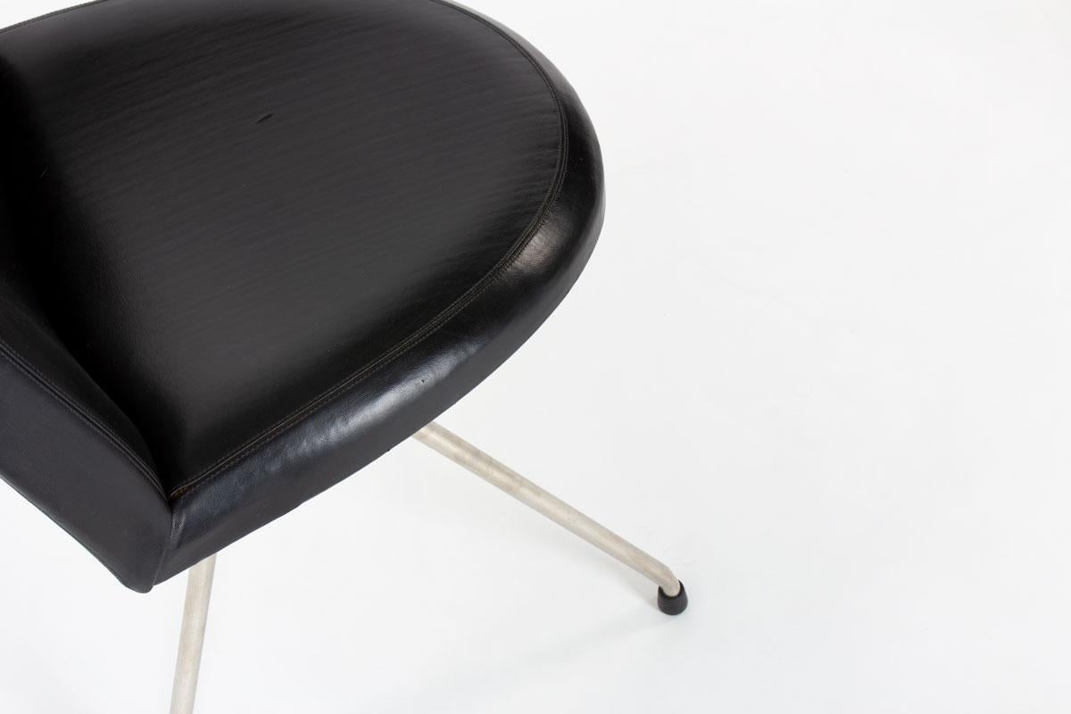 Set of 4 chairs model 771 by Joseph Andre Motte for Steiner, 1954 2