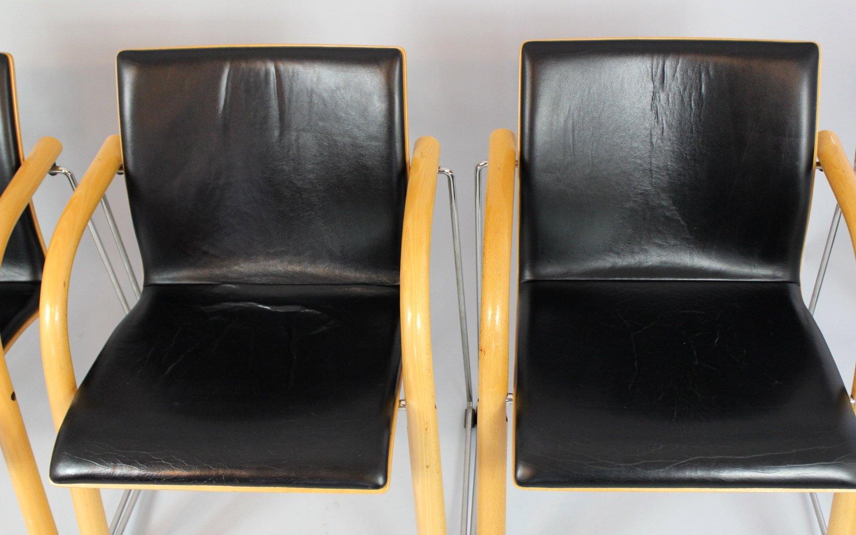 Set of 4 Chairs No. S320 by Wulf Schneider & Ulrich Böhme for Thonet, 1980s In Good Condition For Sale In Tochovice, CZ