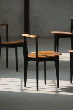 Set of 4 Chairs 'Thema' in Pine by Yngve Ekström, Swedese, Swedish Modern, 1954.