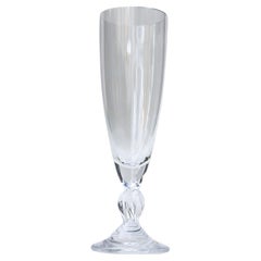 Set of 4 Champagne flutes by Lalique