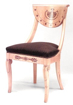 Juego de 4 sillas francesas Charles X de arce