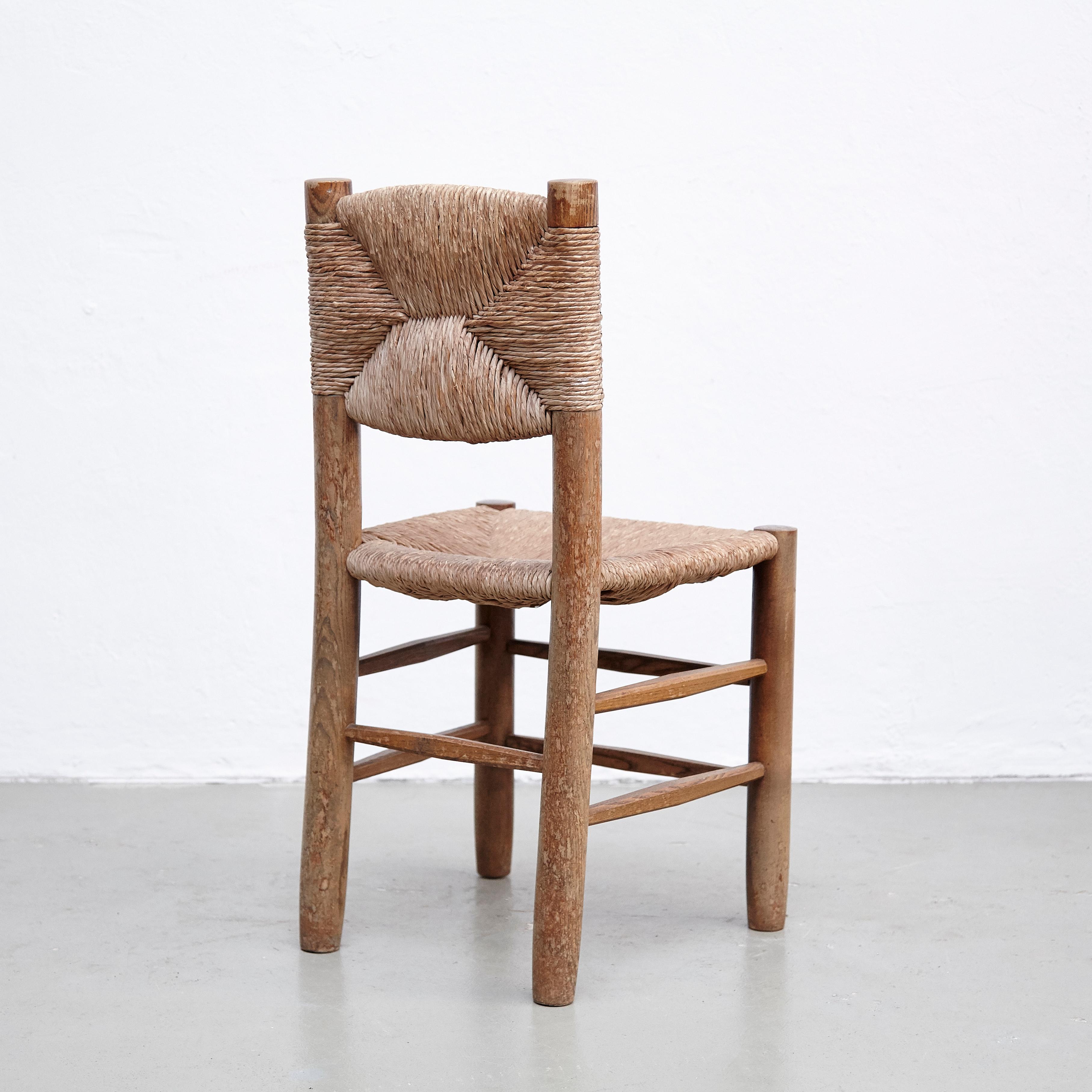 Set of 4 Charlotte Perriand, Mid Century Modern, Model 19 Bauche Chair, 1950 1