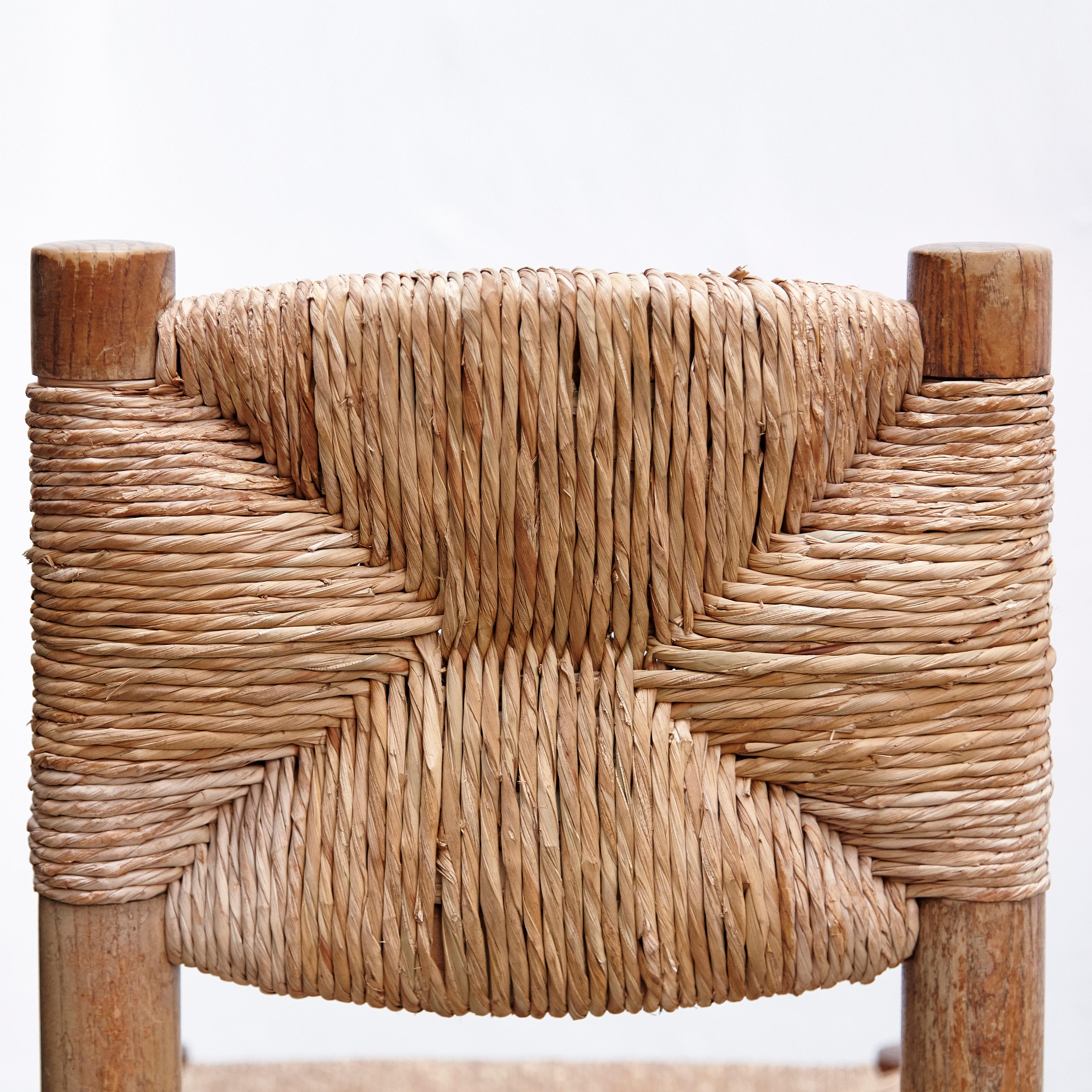 Set of 4 Charlotte Perriand, Mid Century Modern, Model 19 Bauche Chair, 1950 2