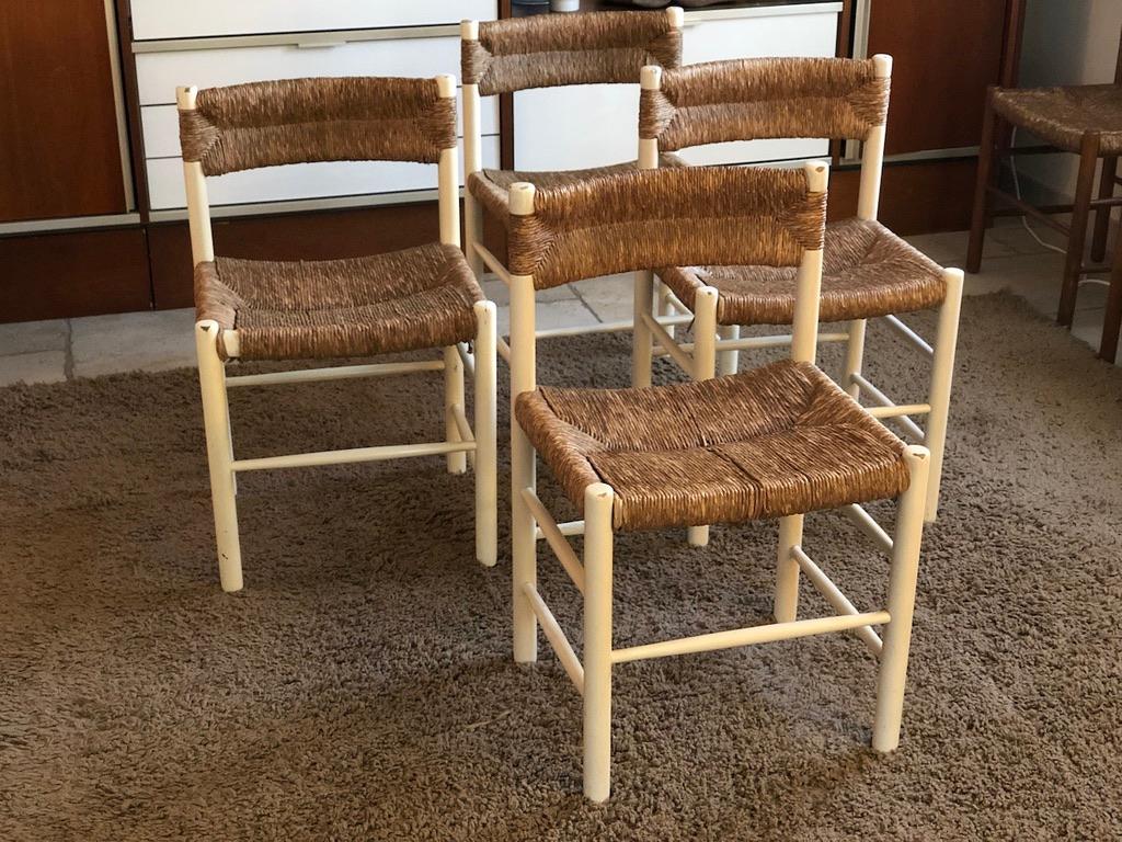 Set of Charlotte Perriand chairs model 