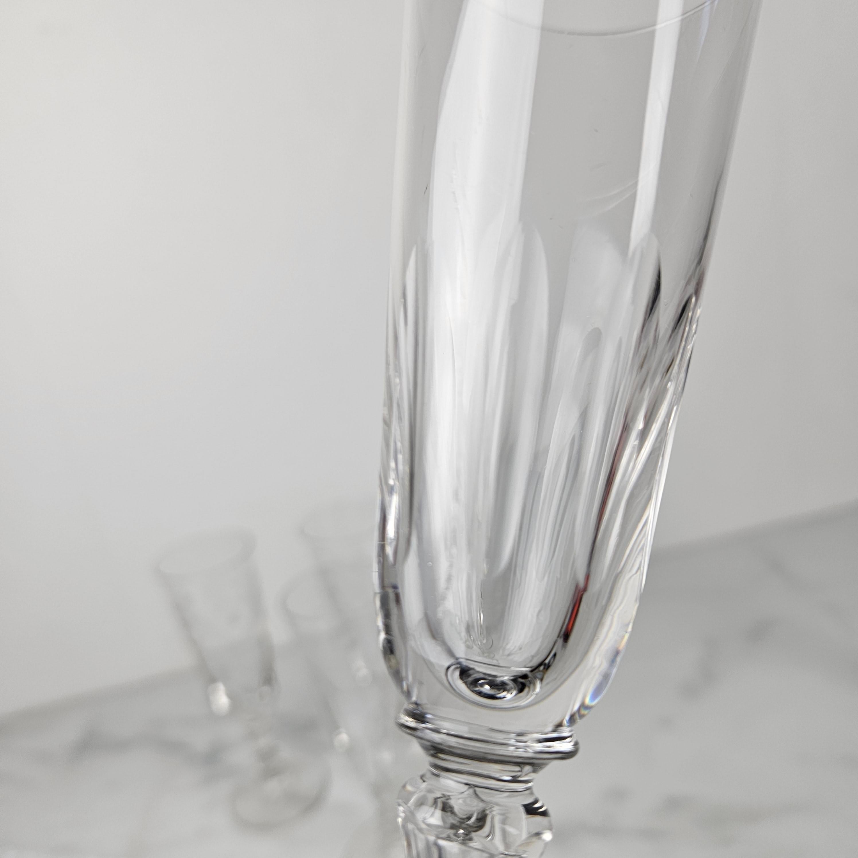 Ensemble de 4 charmantes flûtes à champagne soufflées à la main, vers 1890 en vente 1