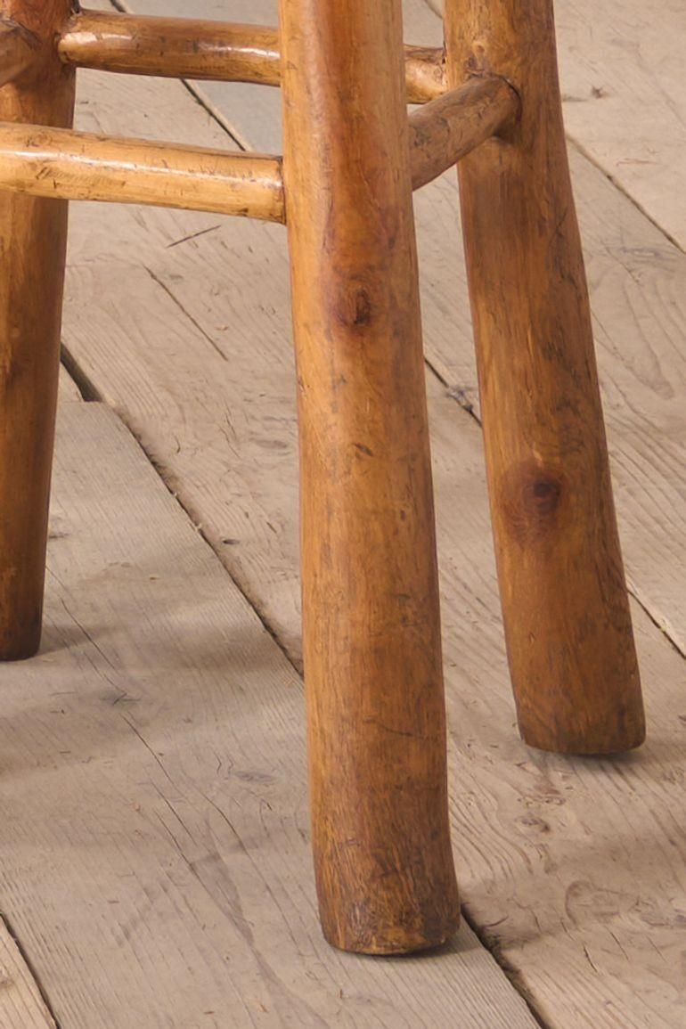 Set of 4 Cherrywood bar stools For Sale 1