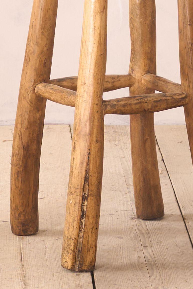 Set of 4 Cherrywood bar stools For Sale 2