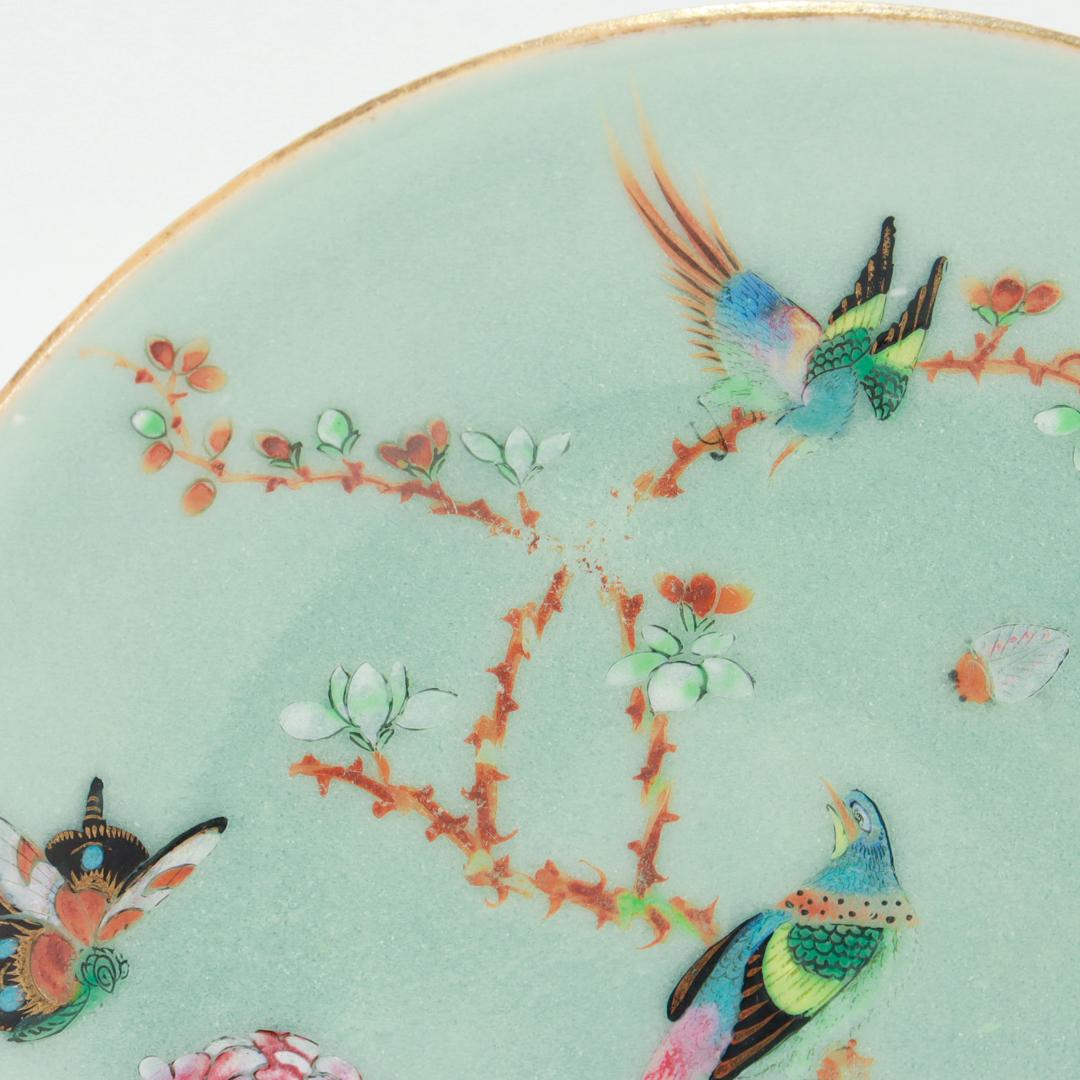 Set of 4 Chinese Export Porcelain Celadon Plates 11