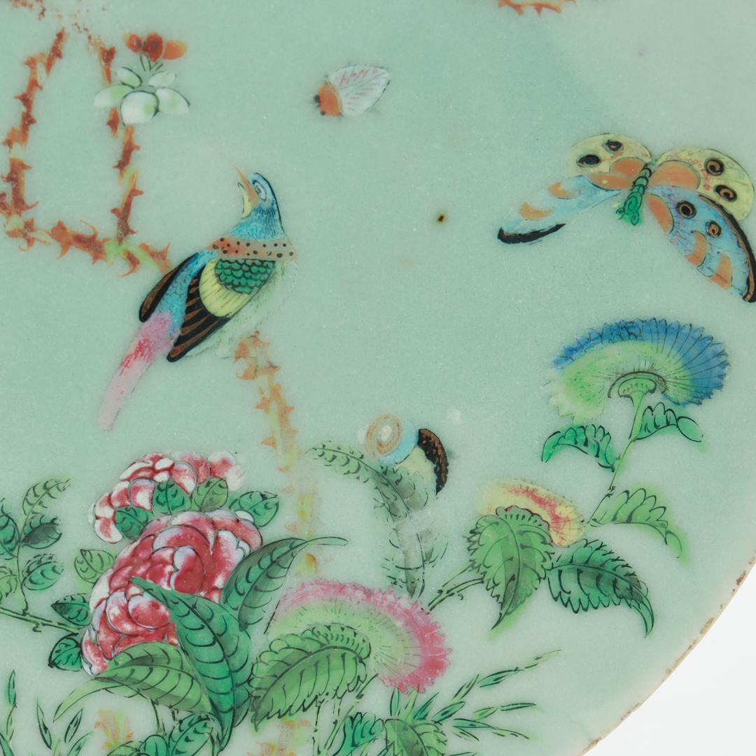 Set of 4 Chinese Export Porcelain Celadon Plates 12