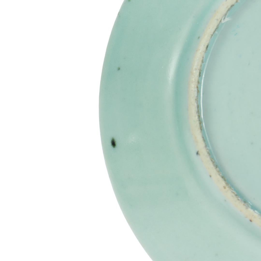 Set of 4 Chinese Export Porcelain Celadon Plates 15