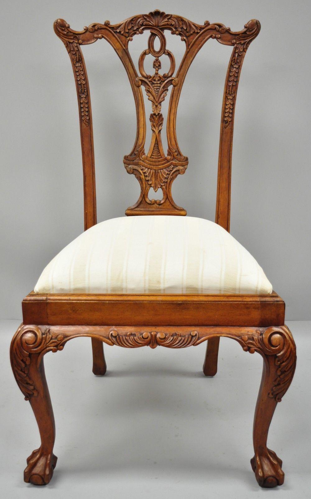 chippendale reproduction dining chairs