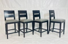 Ensemble de 4 tabourets de comptoir Christian Liaigre "Archipel" pour Holly HUNT, USA