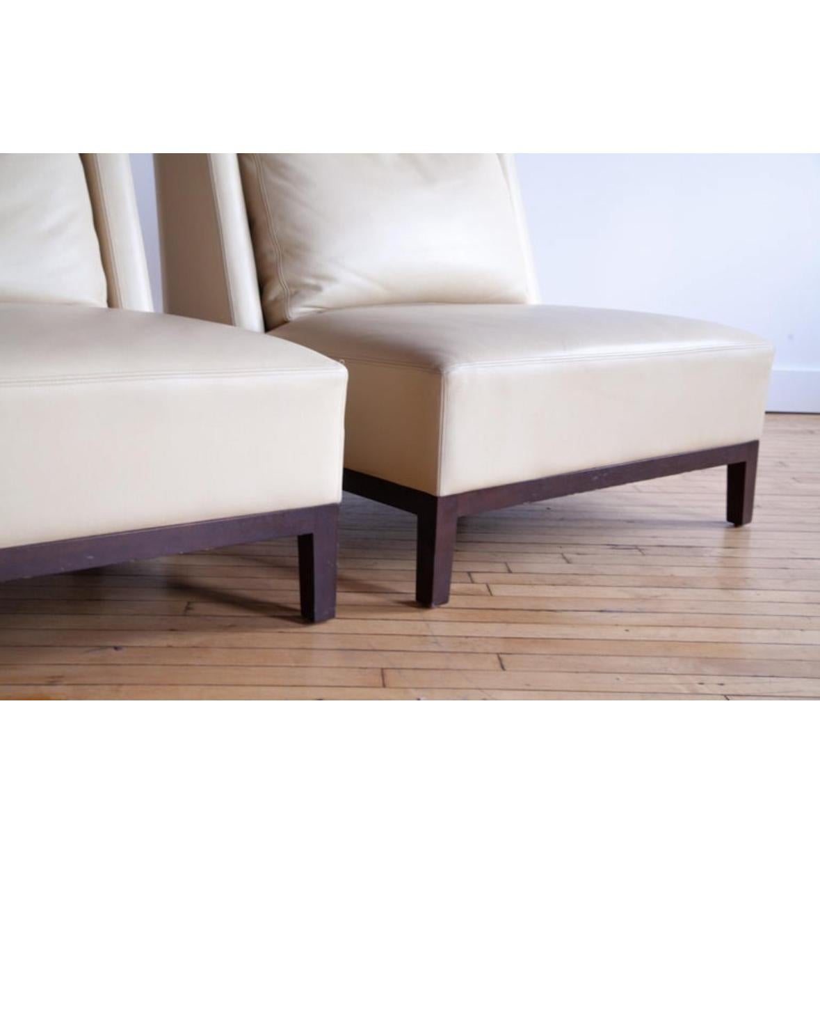 Set of 4 - Christian Liaigre Latin Slipper Chairs In Good Condition For Sale In New York, NY