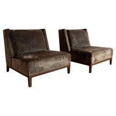 Set of 4 - Christian Liaigre Latin Slipper Chairs