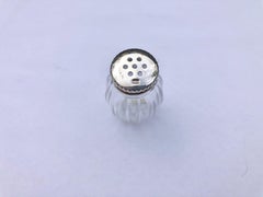 Set of 4 Christofle Individual Salt Shakers with Sterlings Lids in Original Box