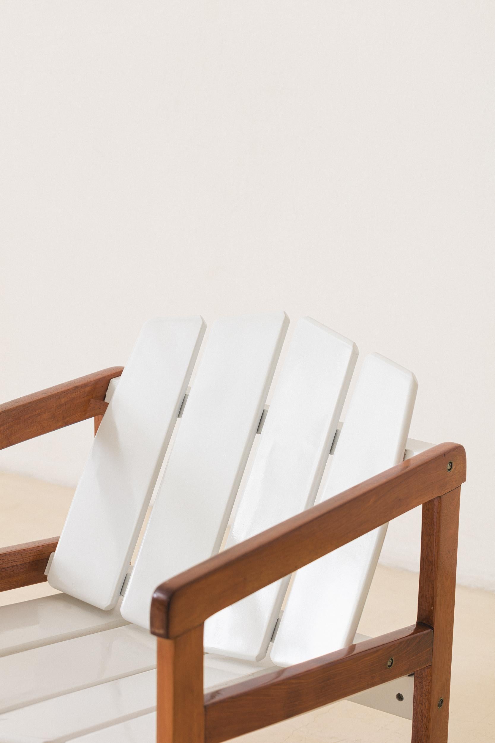 Ensemble de 4 fauteuils Cimba de Sergio Rodrigues, design brésilien du milieu du siècle, 1970 en vente 3