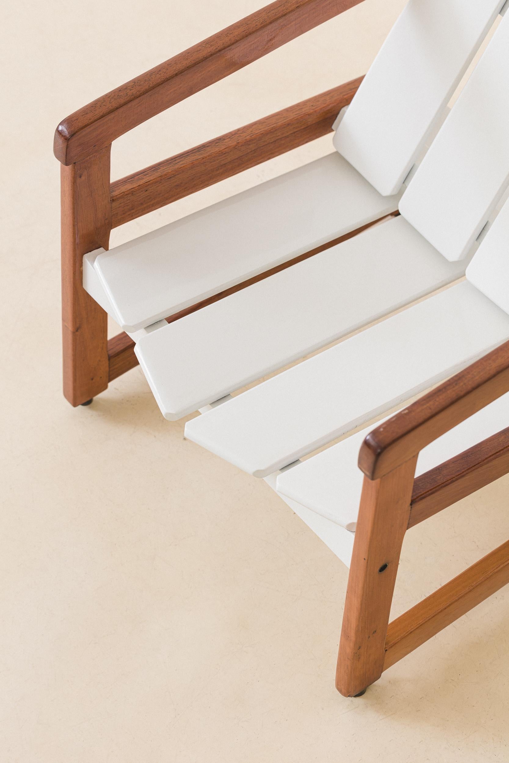 Ensemble de 4 fauteuils Cimba de Sergio Rodrigues, design brésilien du milieu du siècle, 1970 en vente 4