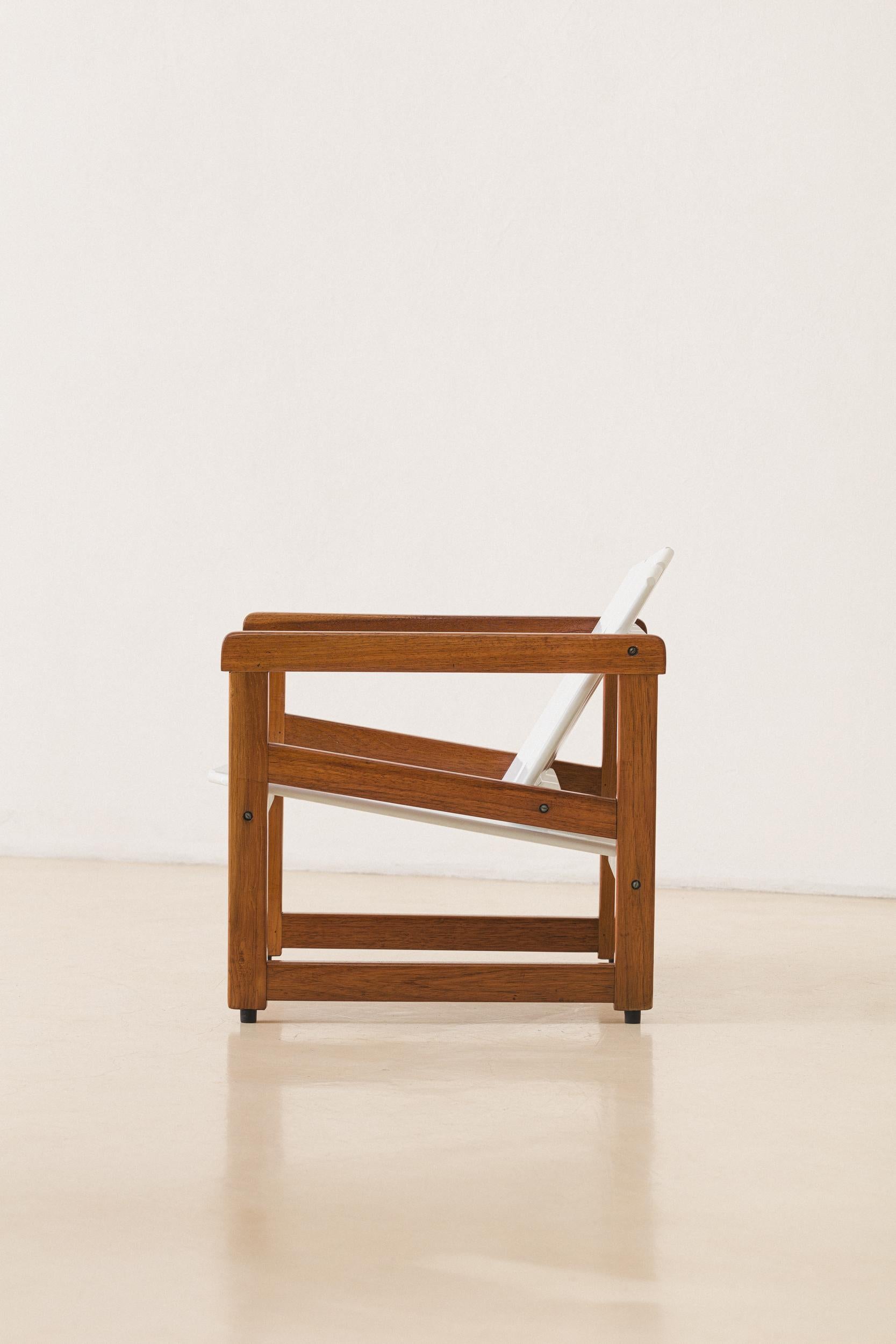 Ensemble de 4 fauteuils Cimba de Sergio Rodrigues, design brésilien du milieu du siècle, 1970 en vente 2