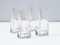 Set of 4 Cini Boeri "Cibi" Crystal Highball Glasses for Arnolfo di Cambio, 1973