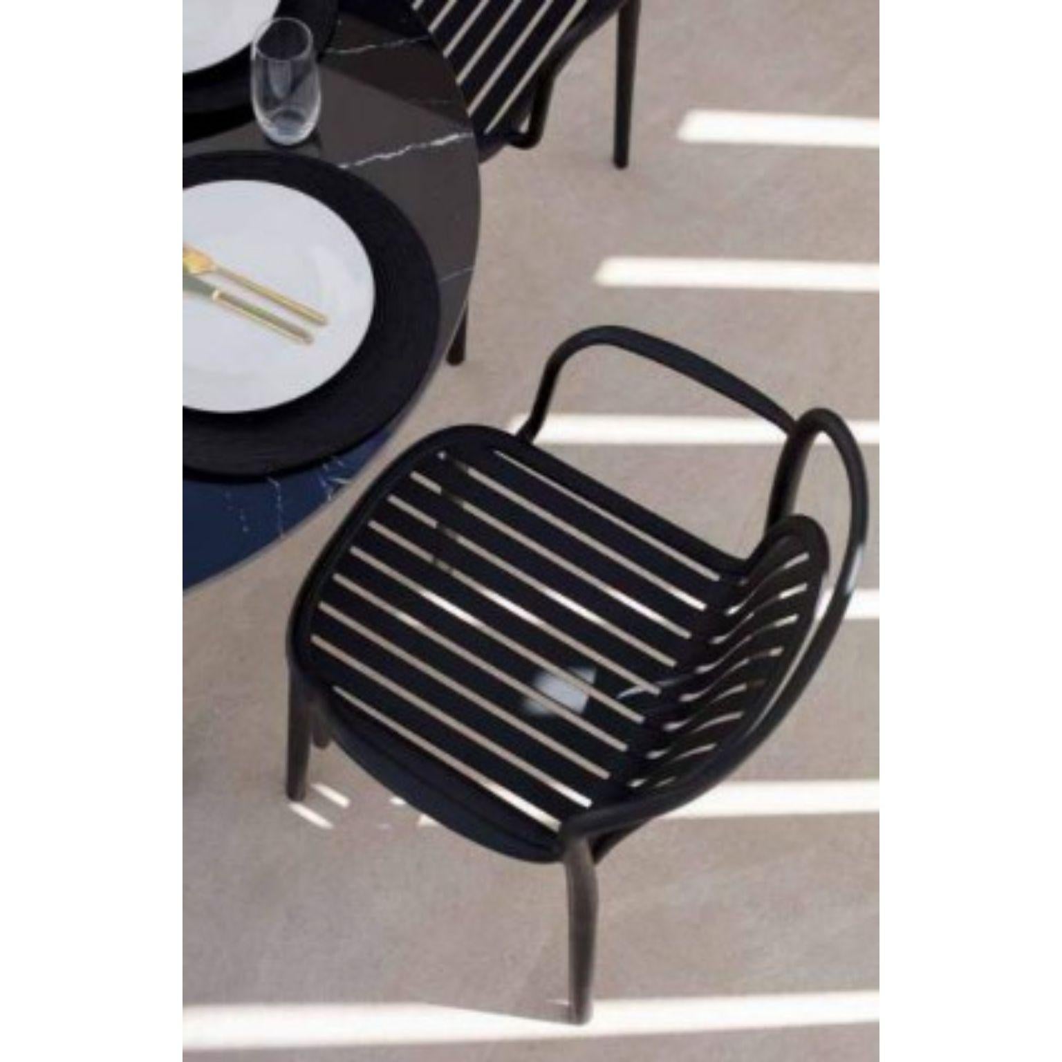 Other Set of 4 Classe Black Chairs by Mowee For Sale