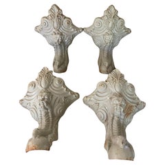 Antique Set of 4 Cléo Jacob Delafon bathtub feet