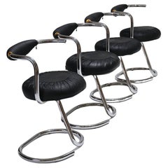 Set di 4 sedie Cobra, Giotto Stoppino, anni '70