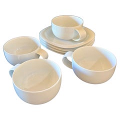 Ensemble de 4 tasses à café et soucoupes conçues par Timo Sarpaneva pour Rosenthal Suomi