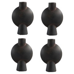 Set of 4 Coffee Mini Sphere Vase Bubl by 101 Copenhagen