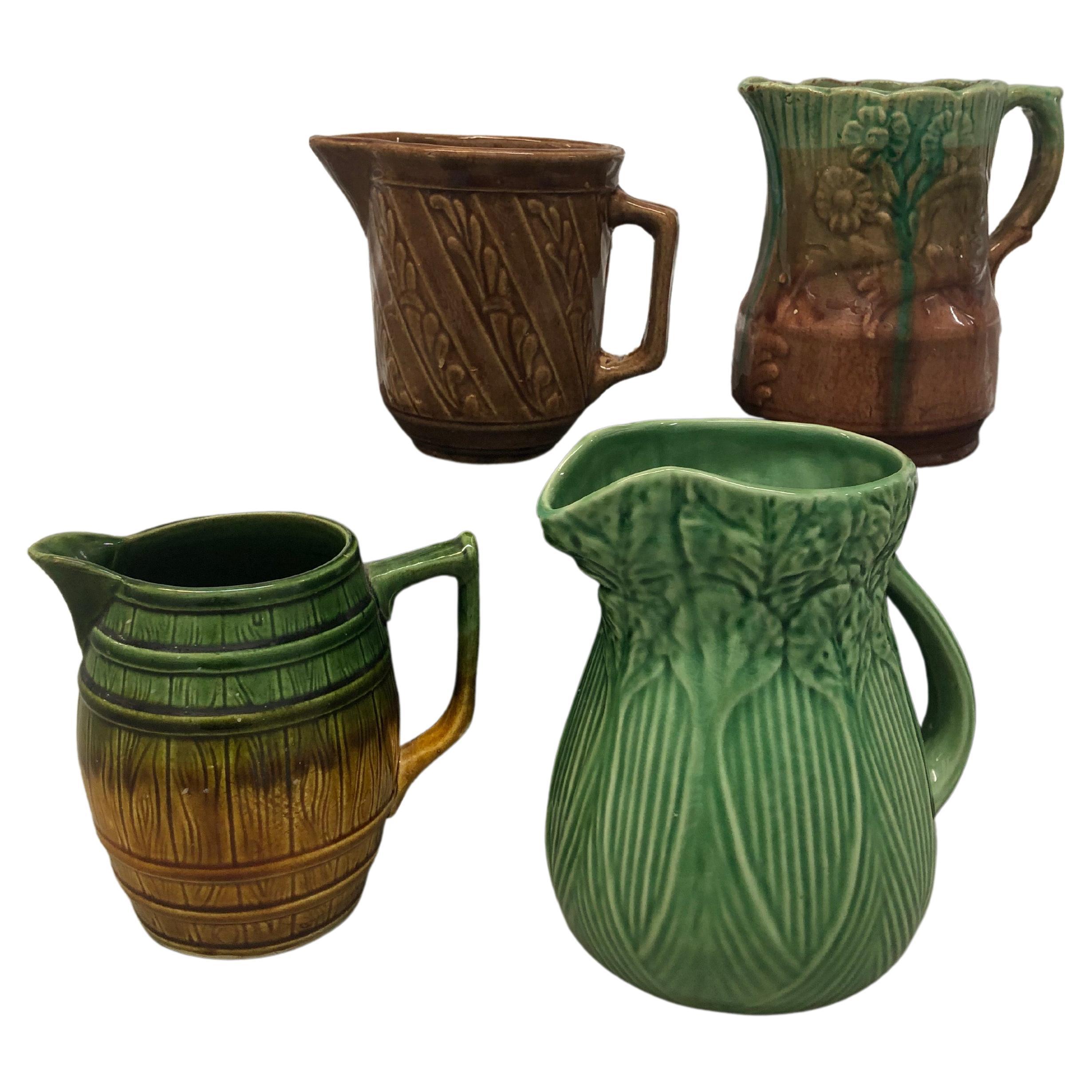 Set of '4' Collectable Green Jugs
