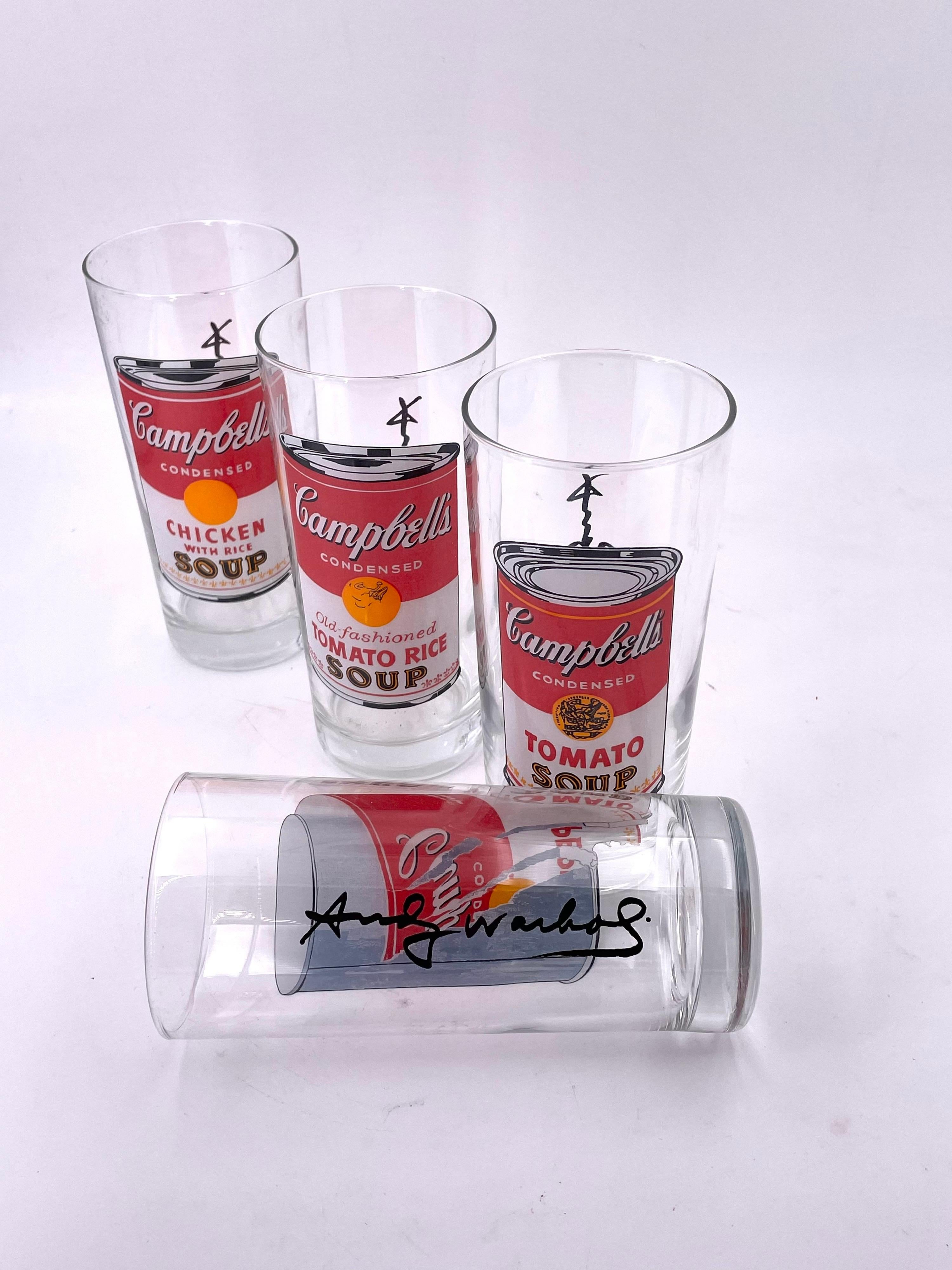 andy warhol drinking glasses