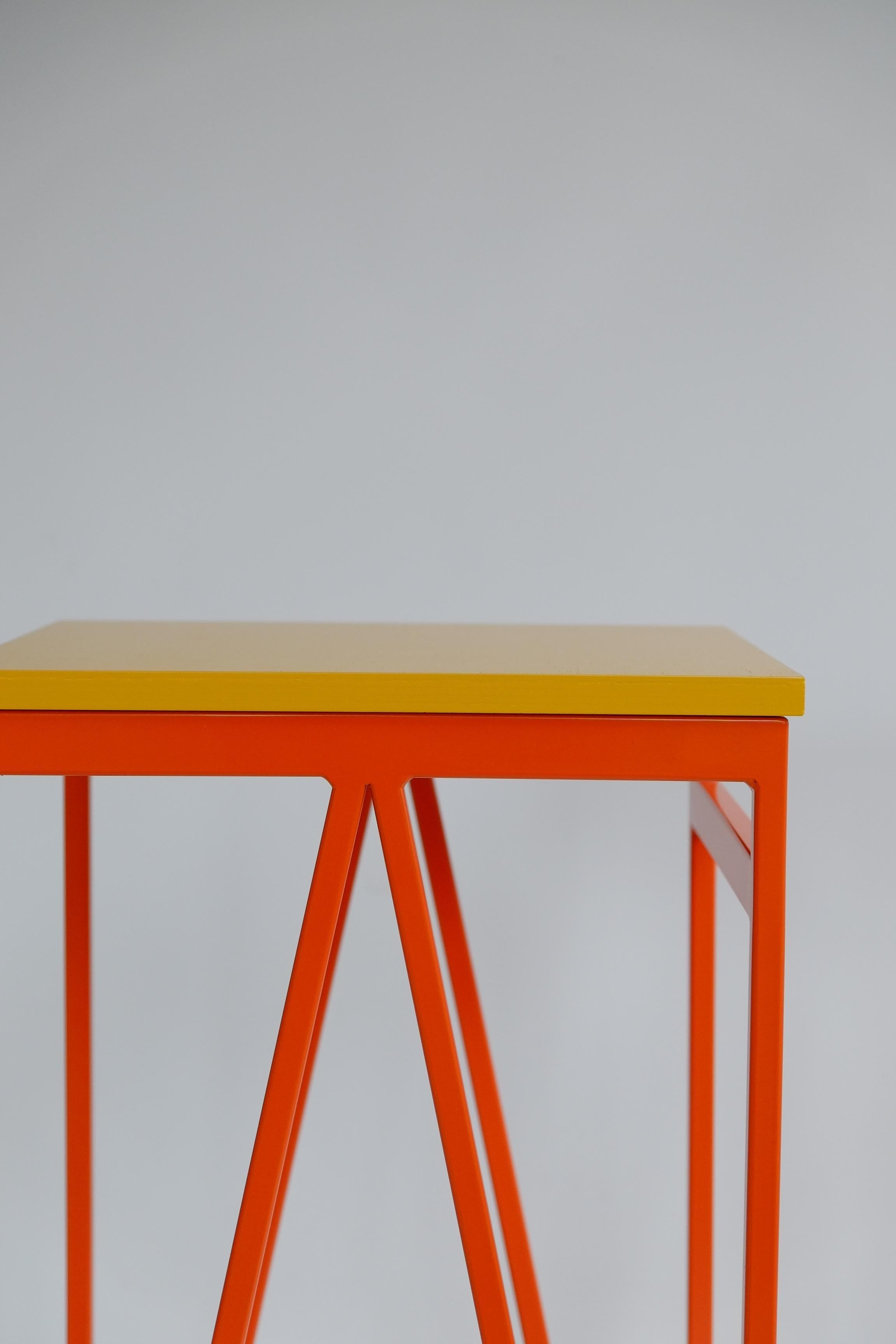 Powder-Coated Set of 4 Colour Play Tall Kitchen, Bar Stools, Customisable For Sale