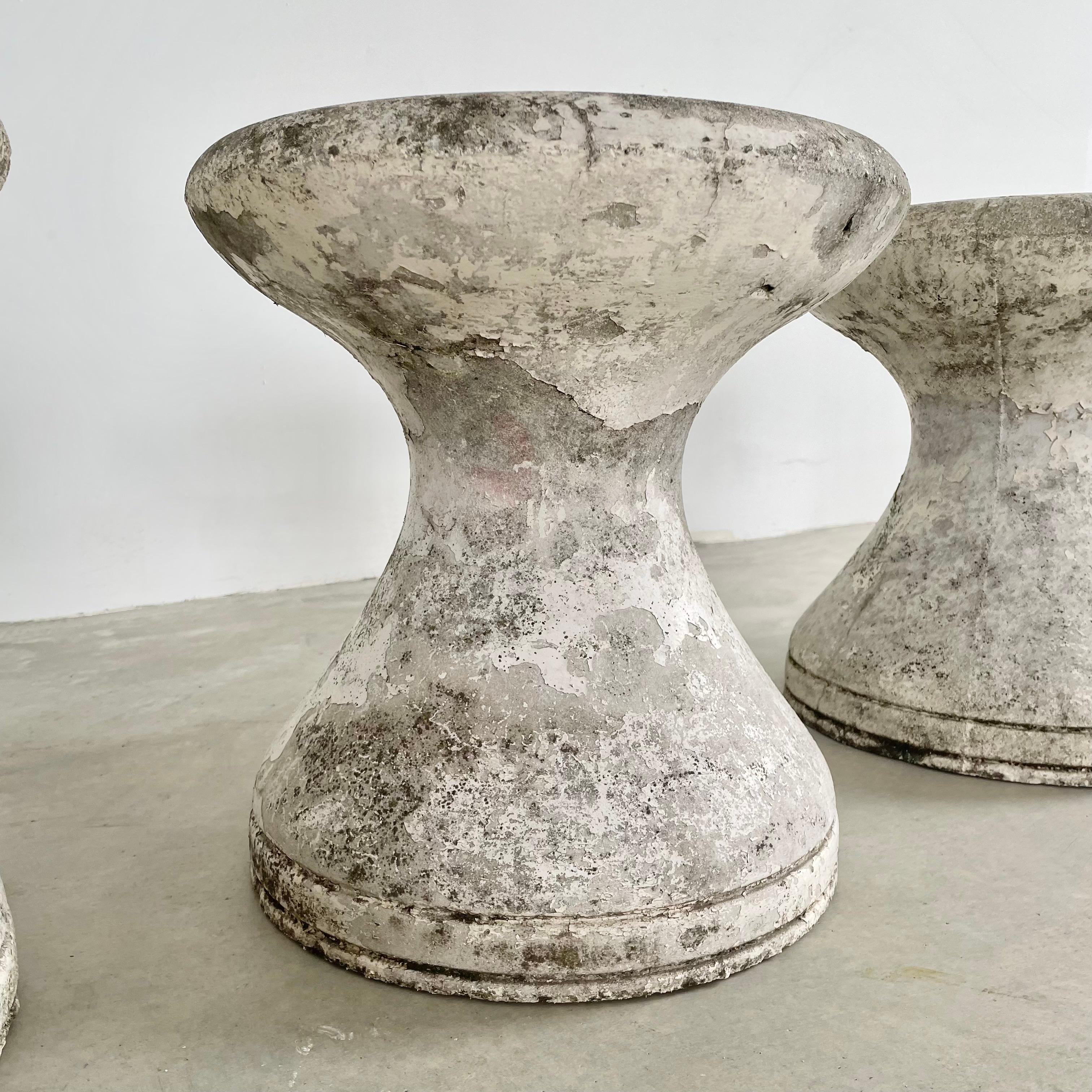 Set of 4 Concrete Stools, 1970s France For Sale 12