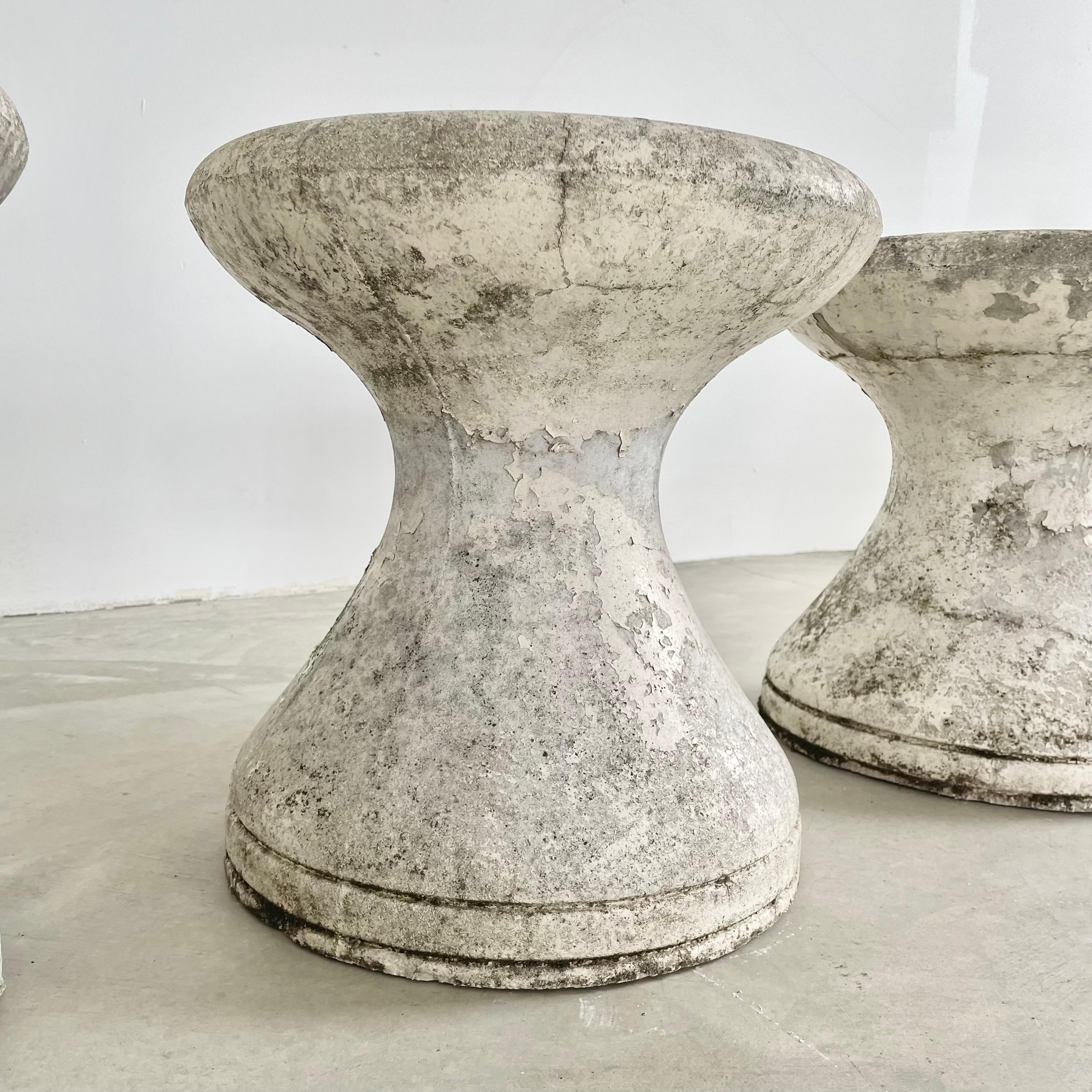 Set of 4 Concrete Stools, 1970s France For Sale 13