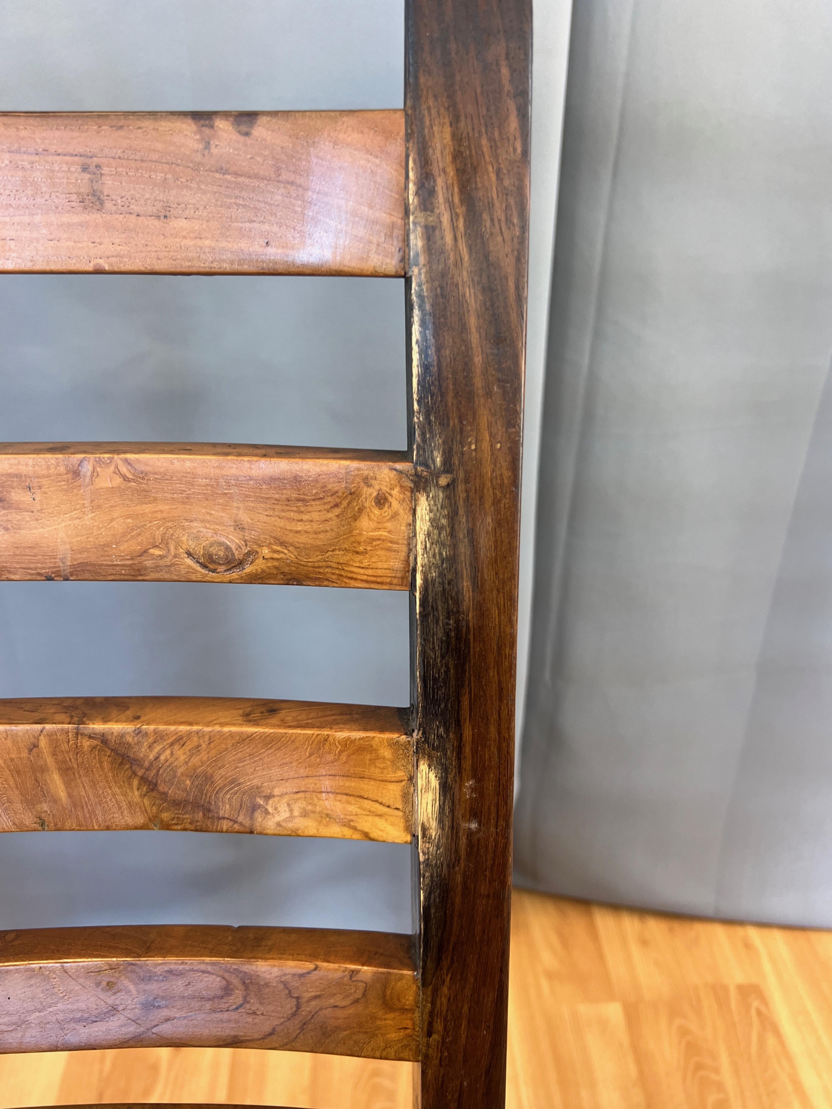 Ensemble de 4 chaises de salle à manger de style conoid en teck à la manière de Nakashima, fin des années 1960 en vente 12