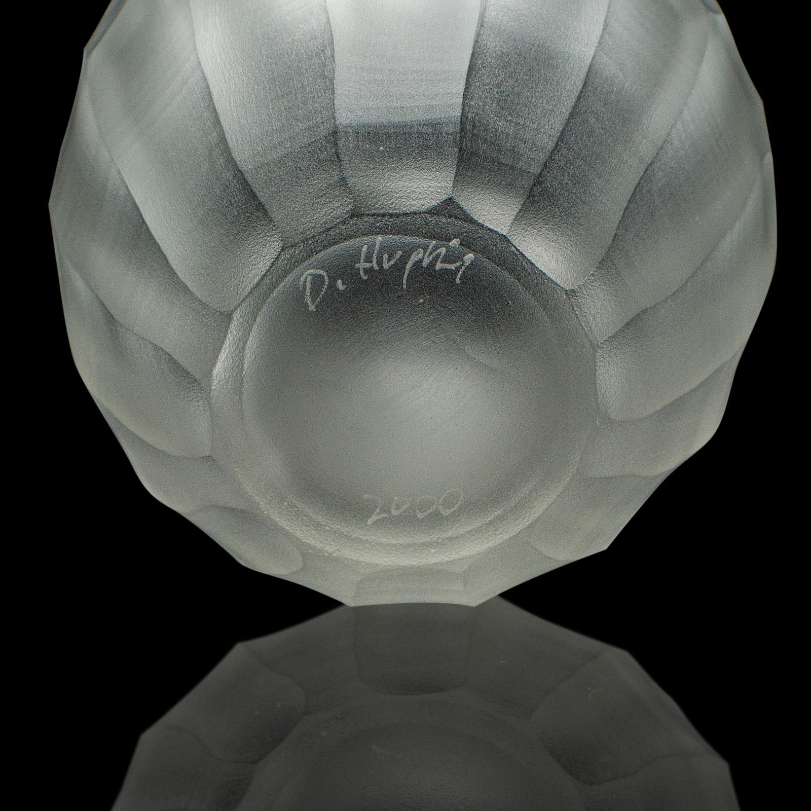 Set of 4 Contemporary Wimbledon Spirit Tumblers, Frosted Cordial Glasses, Signed For Sale 5