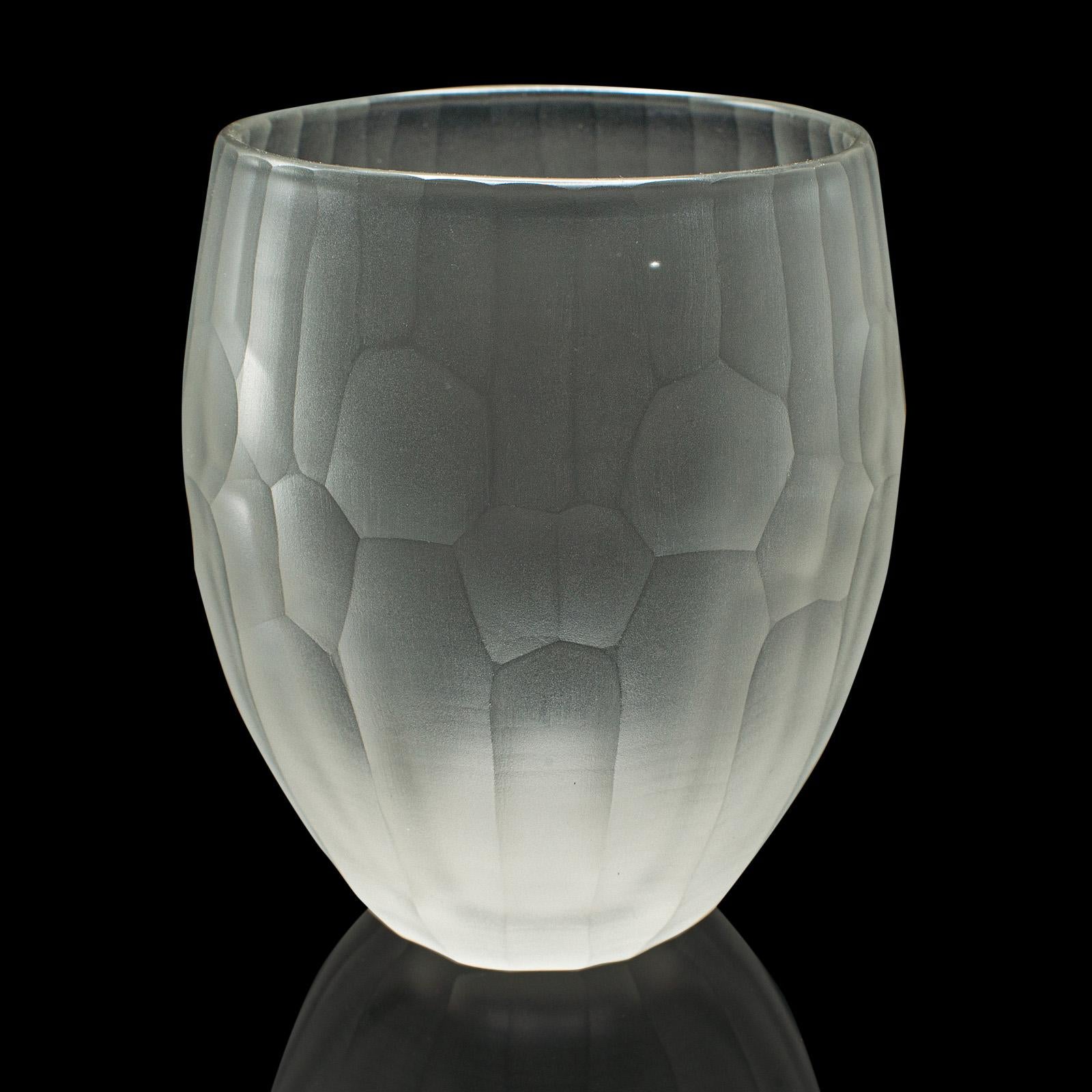 Set of 4 Contemporary Wimbledon Spirit Tumblers, Frosted Cordial Glasses, Signed For Sale 3