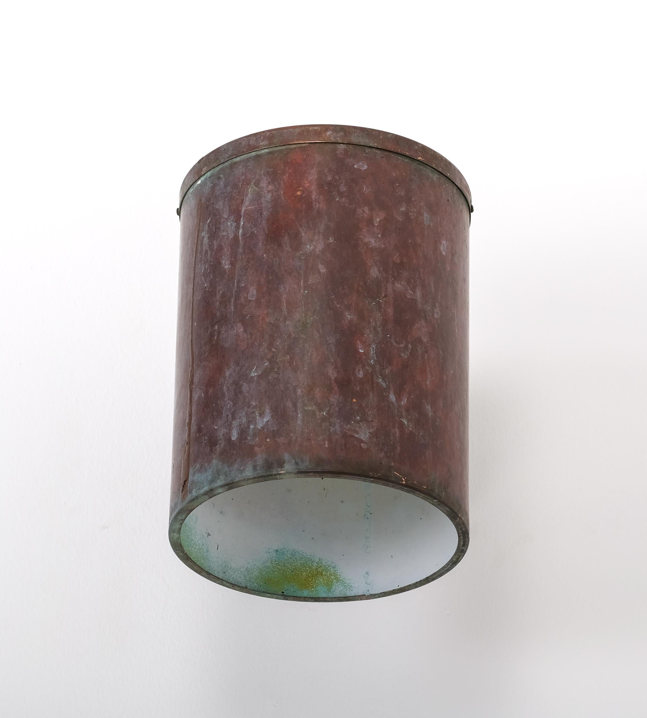 Copper Wall Lamp by Fagerhults, 1970s For Sale 2