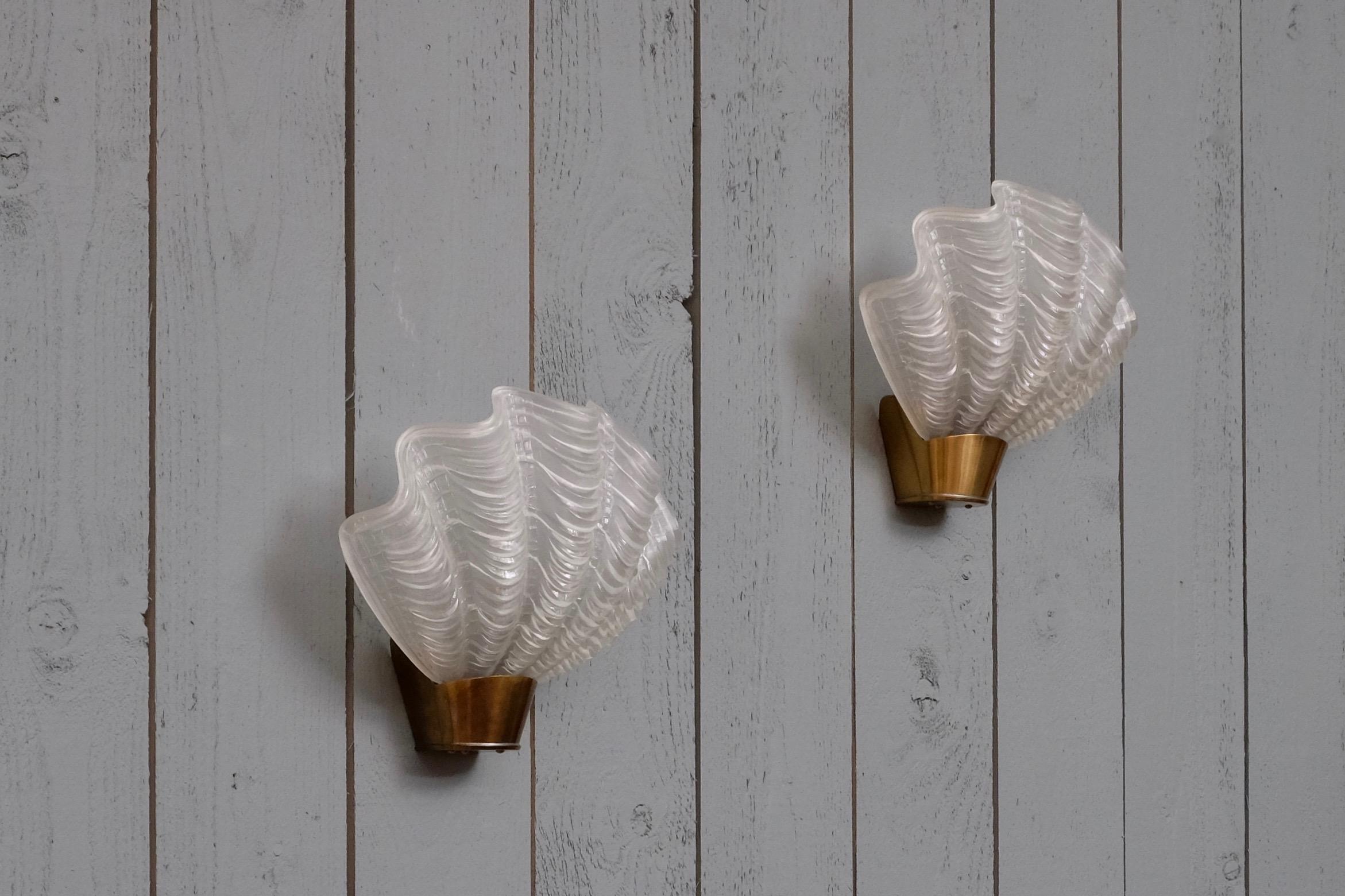 ASEA-Wandleuchten „Coquille“, 1950er-Jahre im Angebot 3