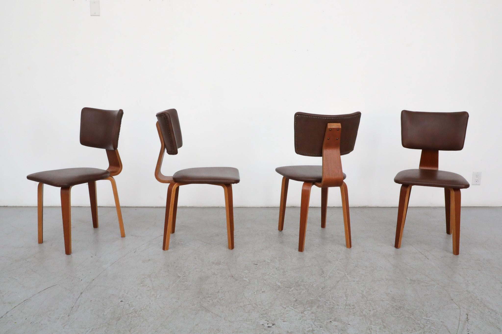 Set of 4 Cor Alons Bent Wood Dining Chairs 8