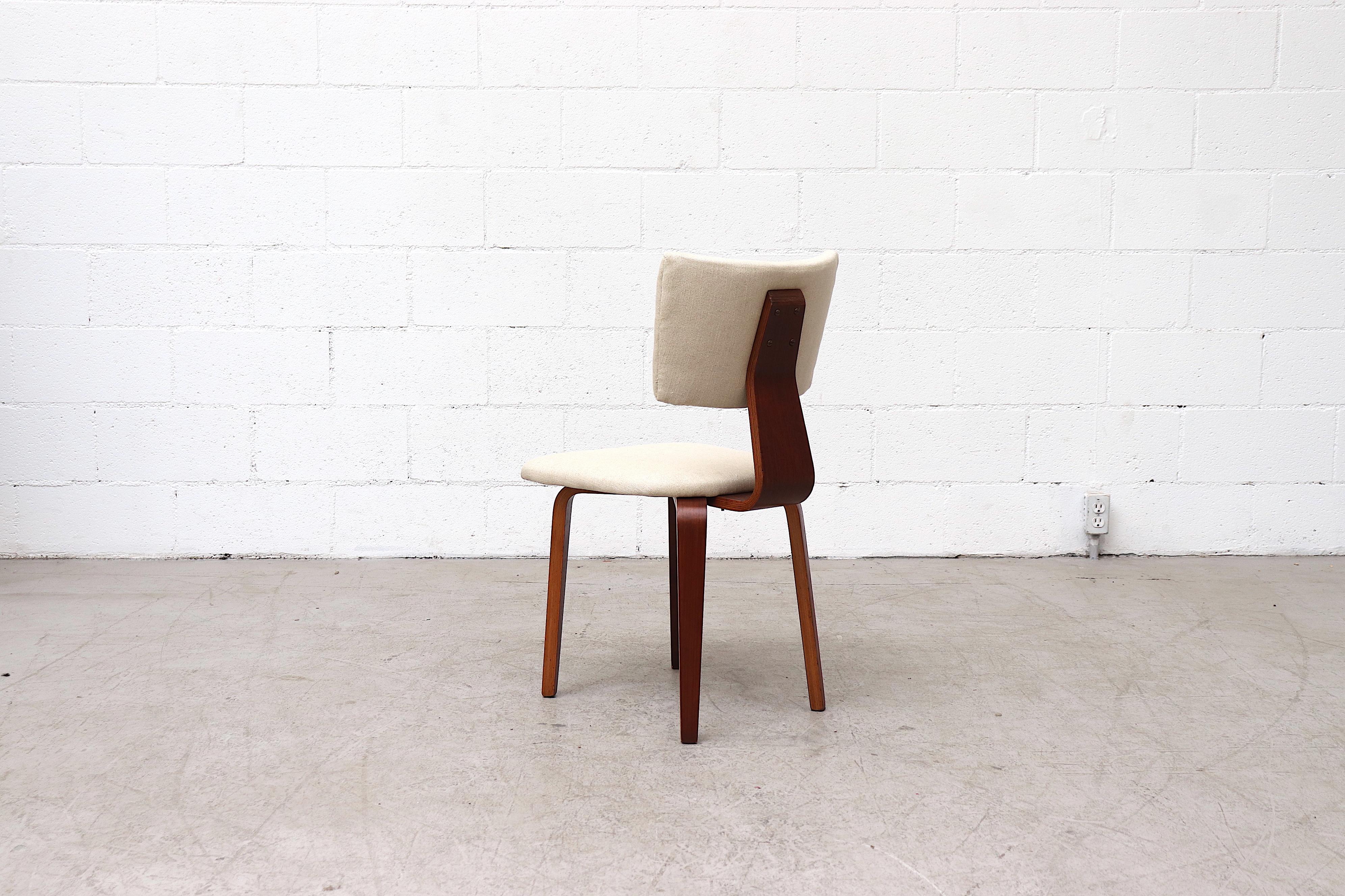 Mid-20th Century Set of 4 Cor Alons Bent Wood Dining Chairs