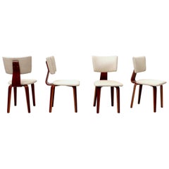 Set of 4 Cor Alons Bent Wood Dining Chairs